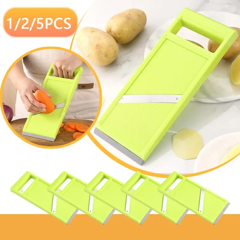1~10PCS Mandoline Slicer Stainless Steel Vegetable Slicer With 3 Blades  Julienne Slicer Cutter For Potato Carrot Kitchen Gadgets