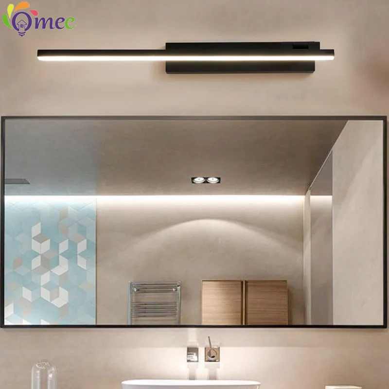 L40cm L60cm L80cm LED Wall Lamp Bathroom Mirror Light Waterproof Modern Acrylic Wall Lamp Deco Bathroom Vanity Lights AC85-265V