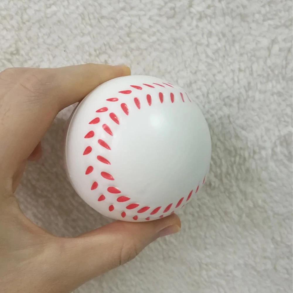 63mm Children Soft Football Basketball Baseball Tennis Toys  Foam Sponge Decompression Vent Stress Balls Soccer Anti Stress 5