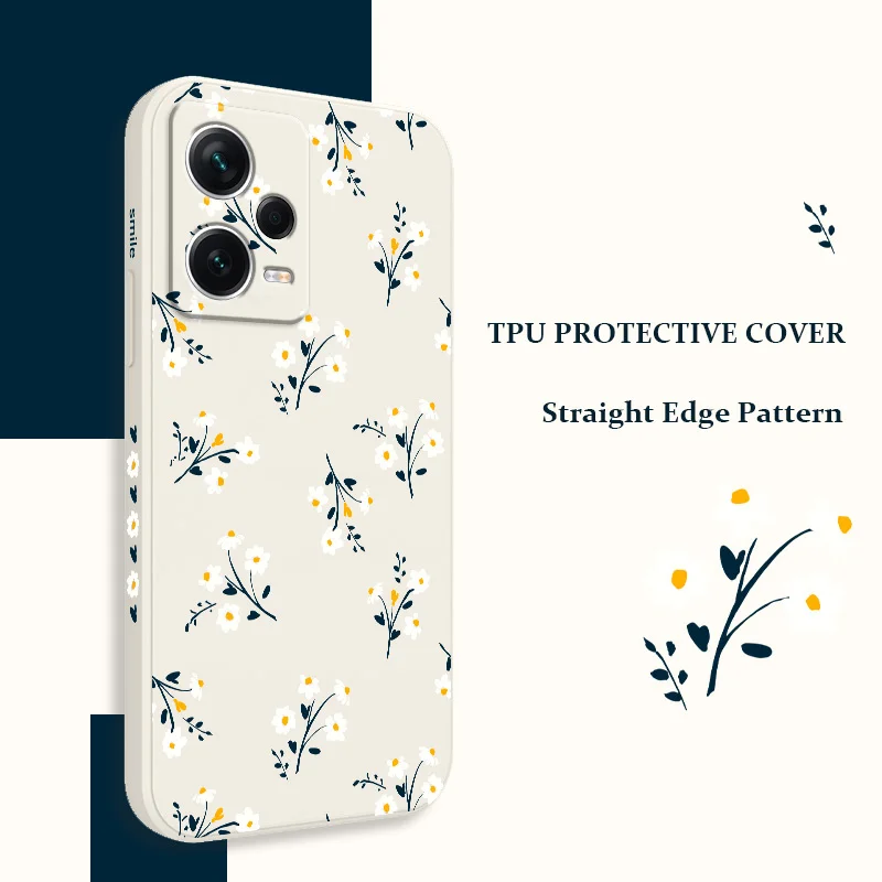 Exquisite Floral Silicone Soft Phone Case