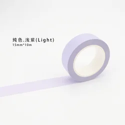 Colorful Black Style Washi Tape for DIY Projects and Scrapbooking (Light purple)