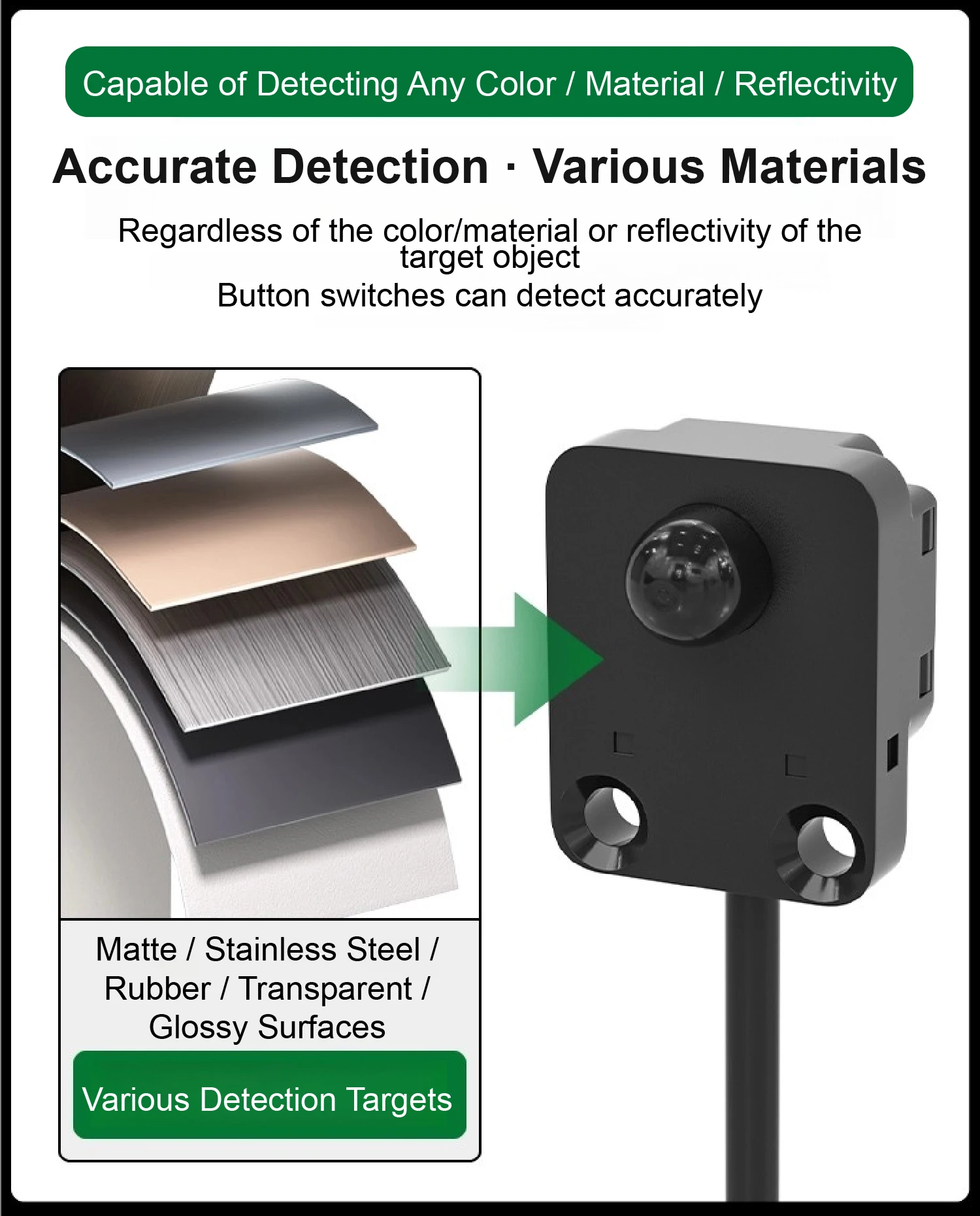 SA801 Photoelectric Limit Switch Button Type Optical Sensor for Automation Equip