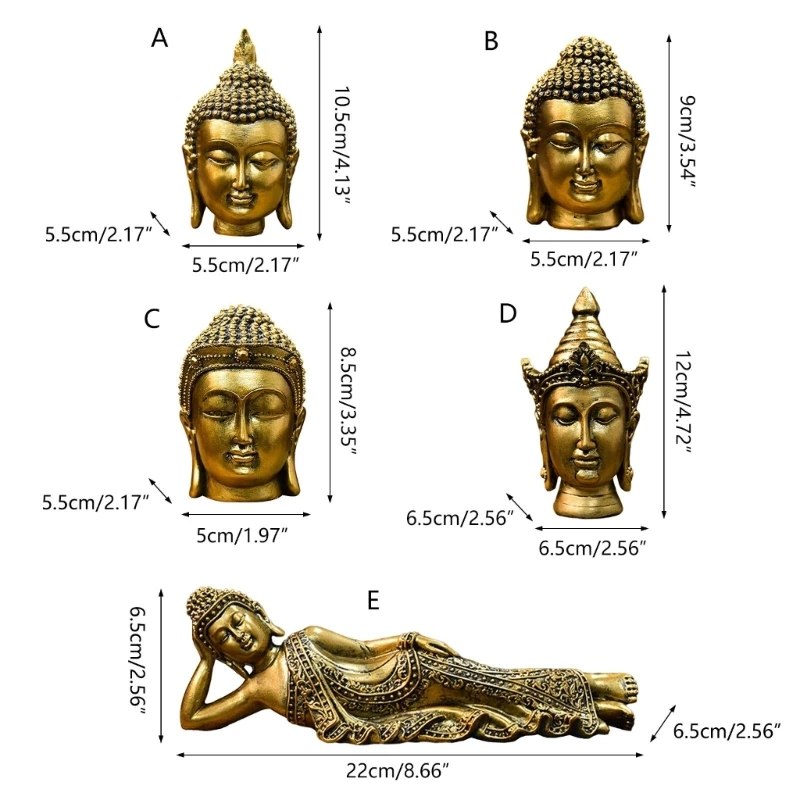 

Статуя Золотая красочная фигурка из смолы, статуи китайского буддизма, домашний декор