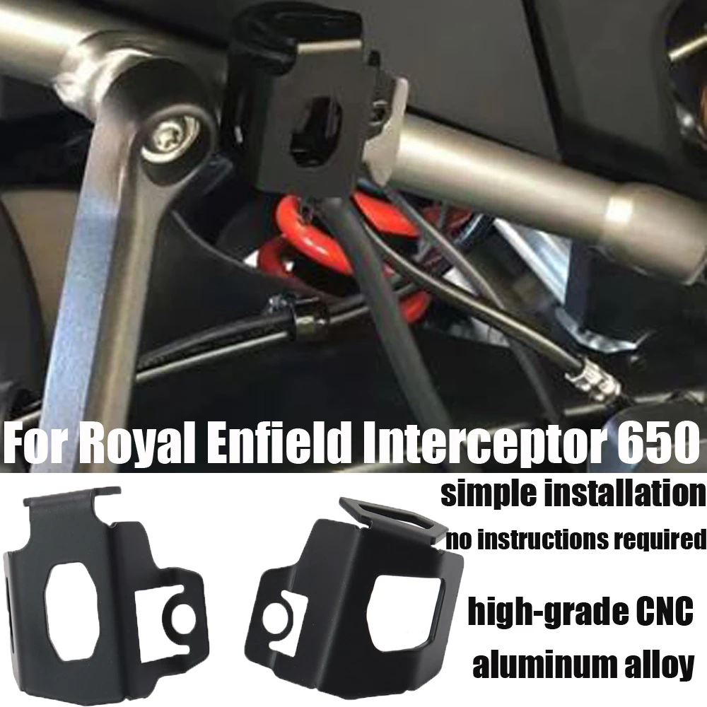 Accessori Moto In Alluminio Cnc Protezione Coperchio Serbatoio Liquido Freni Posteriori Per Royal Enfield Lnterceptor 650