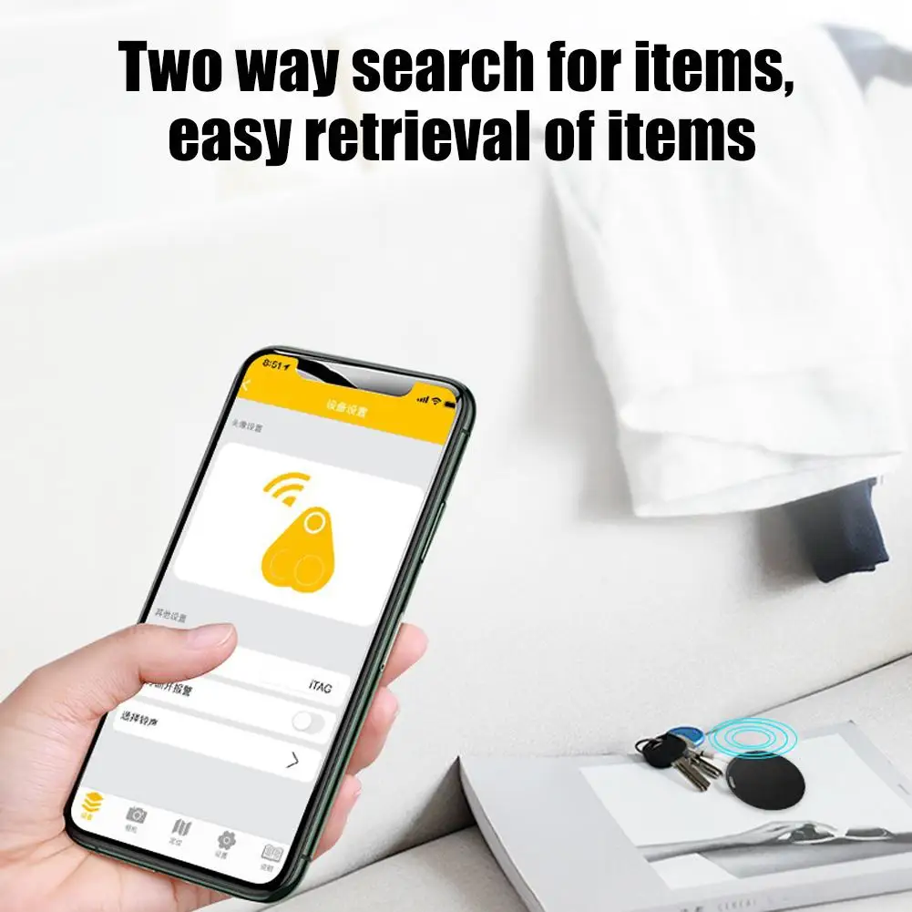 Mini Fashion Smart Dog Pets Bluetooth GPS Tracker Smart Tag Tracer Keychain Dog Pet Child Tracker Key Finder