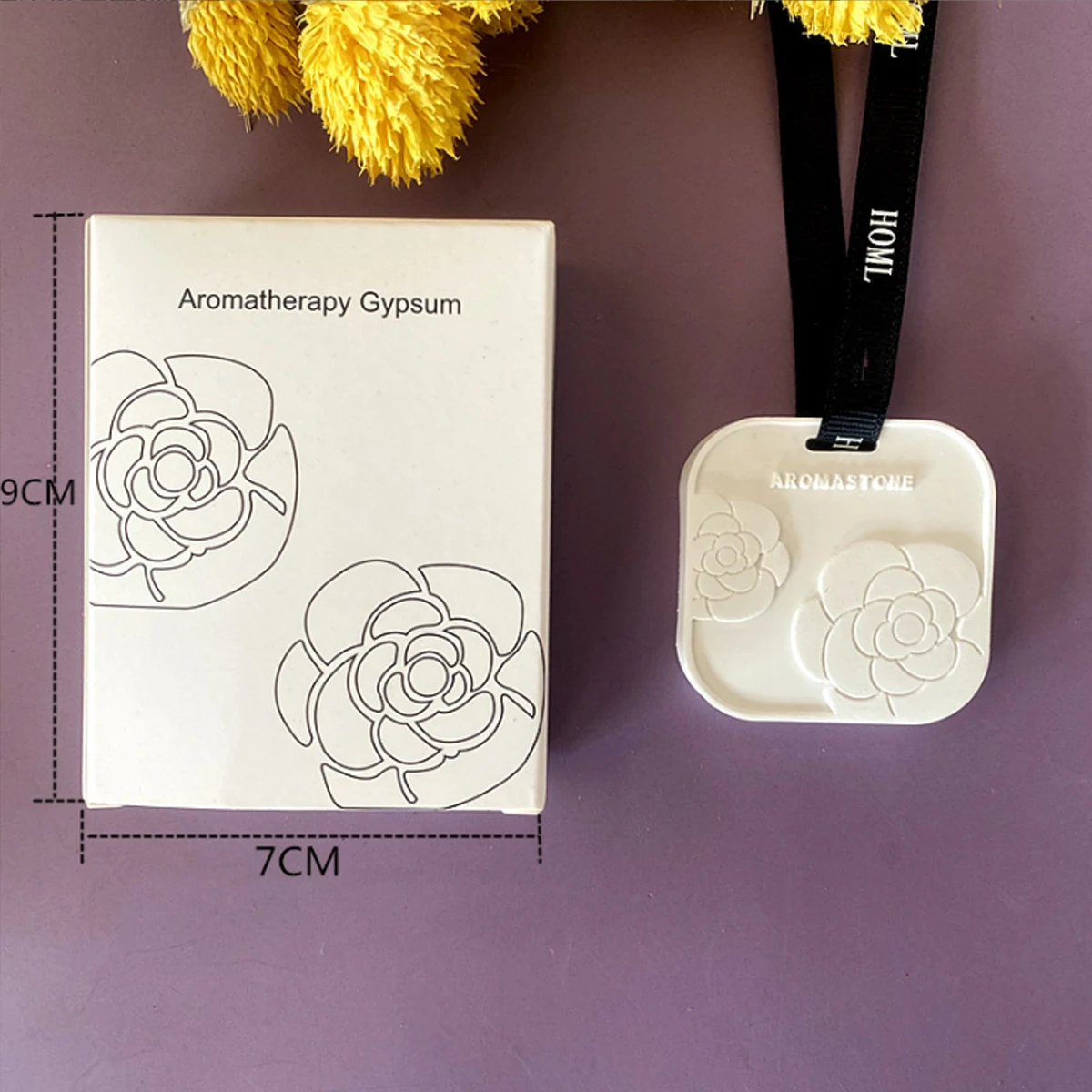 1/3/5 قطعة أقراص الجبس المعطرة الوردية للاستخدام ا...