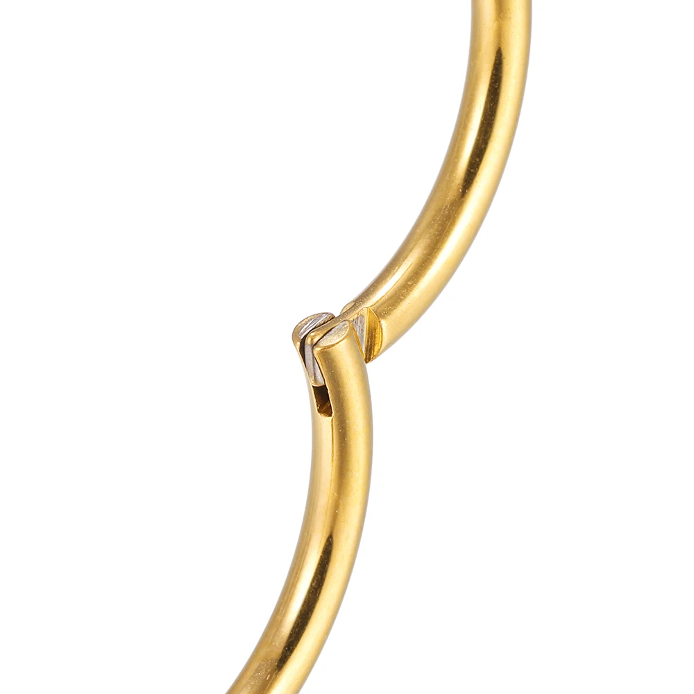 10 Stück Edelstahl Creolen Haken Runde Ohrring Post für Frauen DIY Ohrringe Herstellung Zubehör Schmuck Zubehör – Detail 6