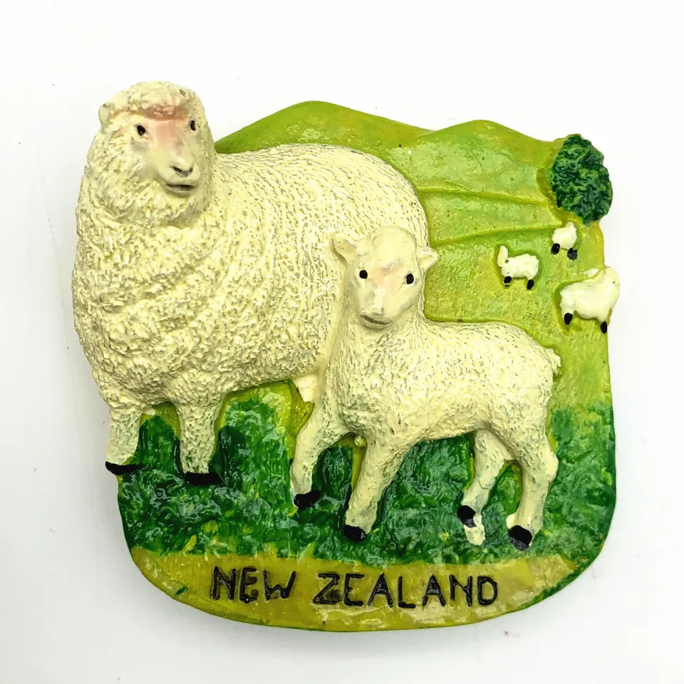 Magnete Frigorifero 3D Nuova Zelanda | Souvenir Viaggio Fatto A Mano | Decorazione Casa Cucina