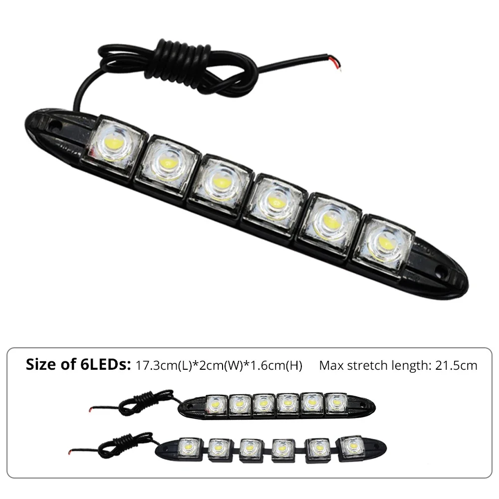 ڵ  ڵ ְ  DC 12V  õ ְ , 6LED  DRL ȭƮ 工   Ȱ