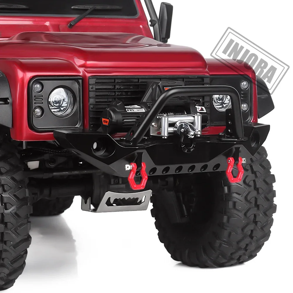 INJORA Metal Winch Wireless Remote Controller System for 1:10 RC Crawler Car Axial SCX10 90046 TRX4 TRX6 Gen8 Upgrade Parts 3