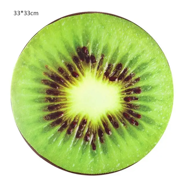 Coussins de chaise ronds, coussinets de siège confortables, coussinets d'extérieur amusants pour jardin de fruits et salle à manger 6