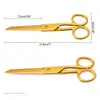 Golden Stainless Steel Sewing Scissors, Embroidery Tailor Scissors, Fabric Cutting, DIY, Stationery Accessories 6