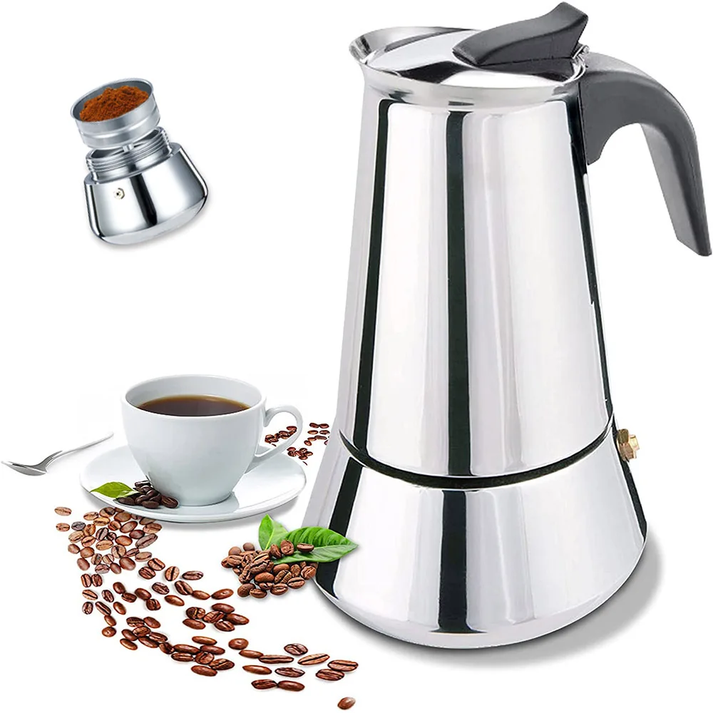 150ML/300ML Mocha Coffee Maker Pot Italian Hand Extraction Moka Coffee Pot  Espresso Coffee Making Tool Cafetiere Latte Stovetop - AliExpress