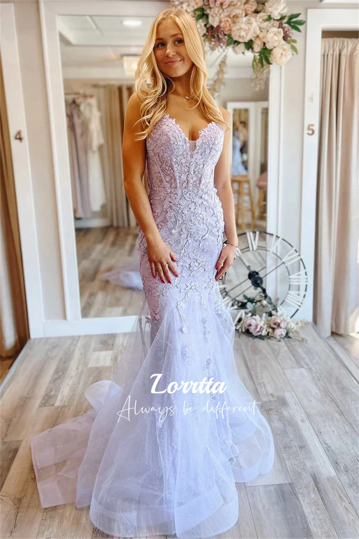 

Lorrtta Elegant Prom Dress 2024 with Applique Mermaid Evening Dresses for Women Formal Gala Party Dresses vestido de noche