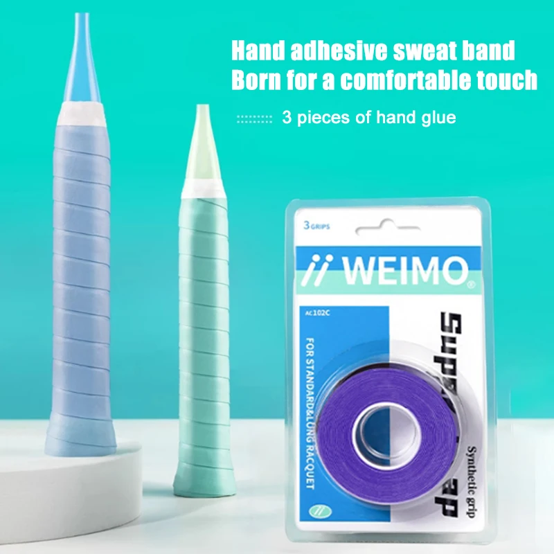Tennis Racket Fishing Rod Anti Slip Sweat Absorbing Band Grip Handle Leather Badminton Hand Glue racket grips
