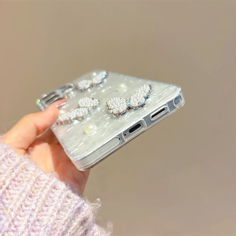Diamond Butterfly Luxury Phone Case with Soft Glitter Candy Cover
