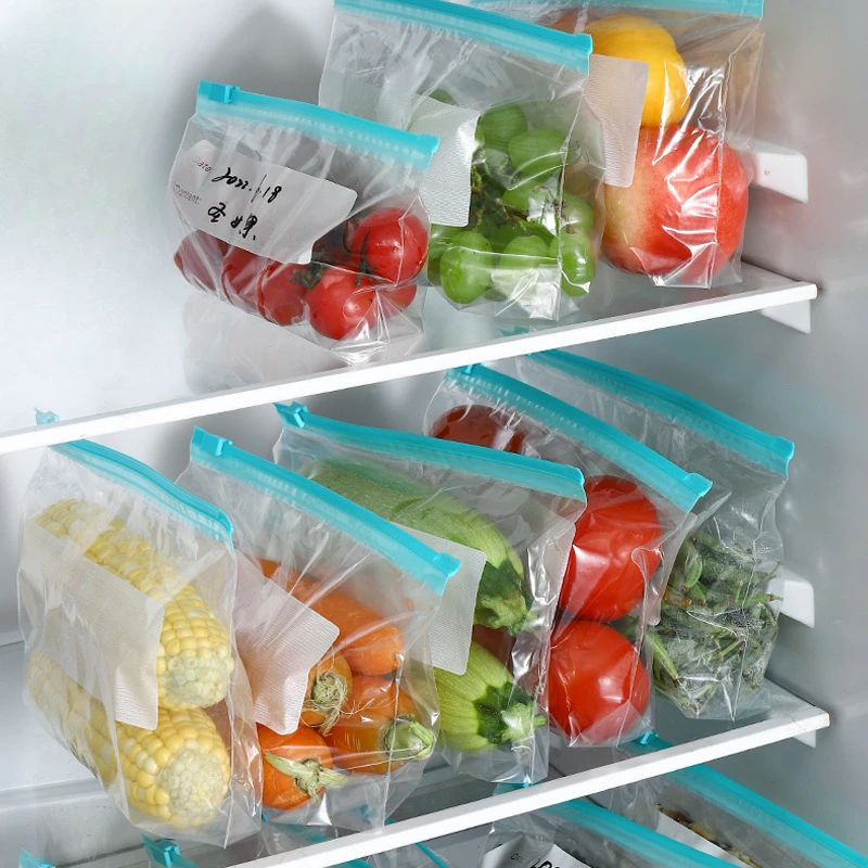 Slip Sealing Bag Refrigerator Frozen Food Preservation Bag Thickened Food Preservation Divided Storage Bag Kitchen Supplies fresh keeping bags vacuum seal bags food storage bags plastic food storage bags vacuum bags