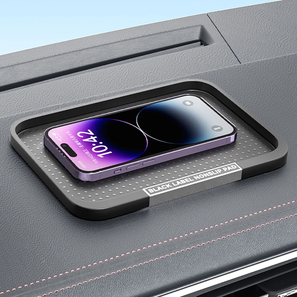 Car Dashboard Mat Anti Slip Silicone Storage Mat Phone Holder For Cell Phone Car Keys Sunglasses Placement