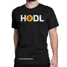 HODL – t shirt à manches rondes pour homme, vêtement en coton, décontracté, Premium, Bitcoin, Satoshi, Nakamoto