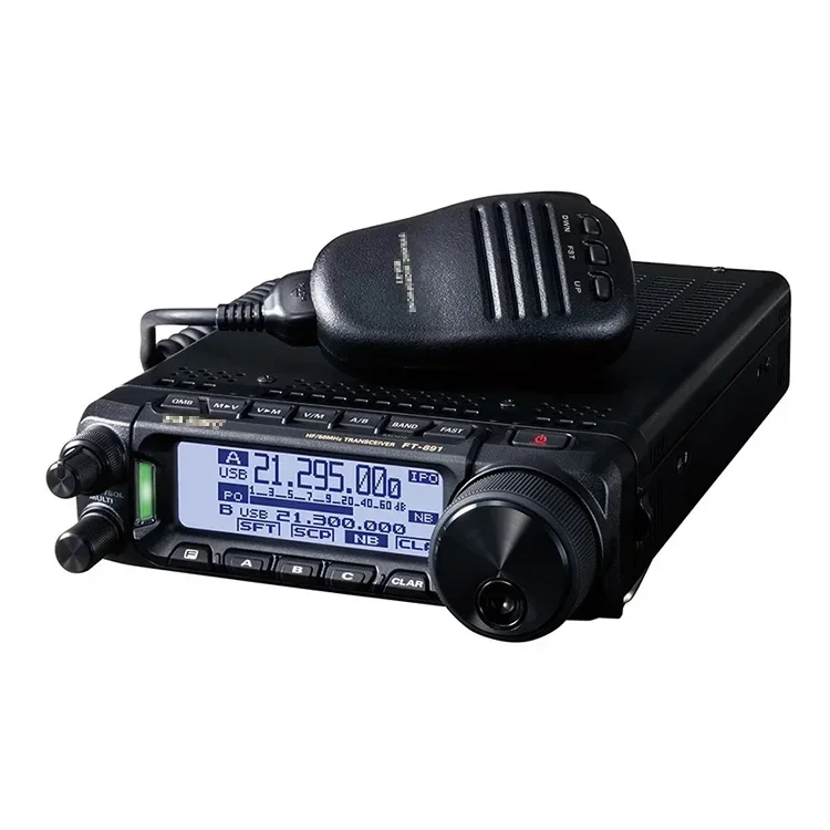 100W 아마추어 HF SSB/CW/FM/AM 올모드 휴대용 모바일 트랜시버 FT-891 모바일 라디오