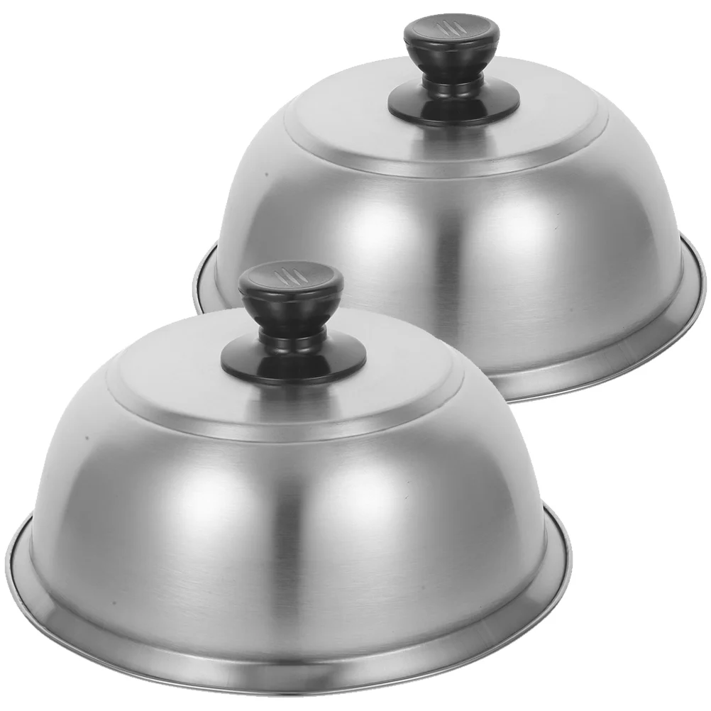 

Stainless Steel Steak Cover Grill Lid Griddle Dome Cooking Tool Food Covers Lids For Basting Grilling Accessories