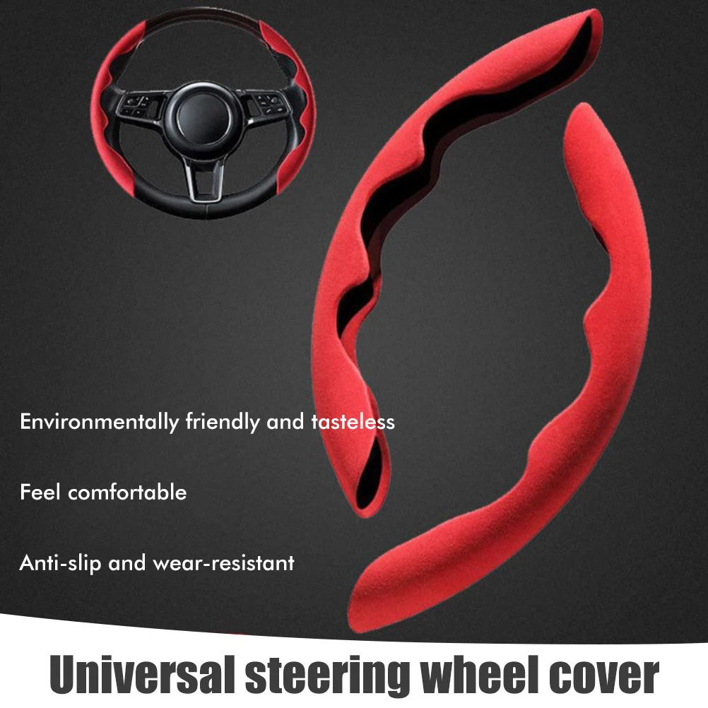 

Four Seasons General Motors Steering Wheel Cover Handle Cover Anti Slip Steering Wheel Cover Black