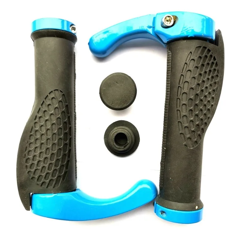 1 Pair of Ergonomic Non-slip Lock Bicycle Handlebars Rubber Horn Bicycle Mountain Handlebars Set MTB Accessories bicycle handlebar grips bicycle accessories bike handlebar grips bike handle grips