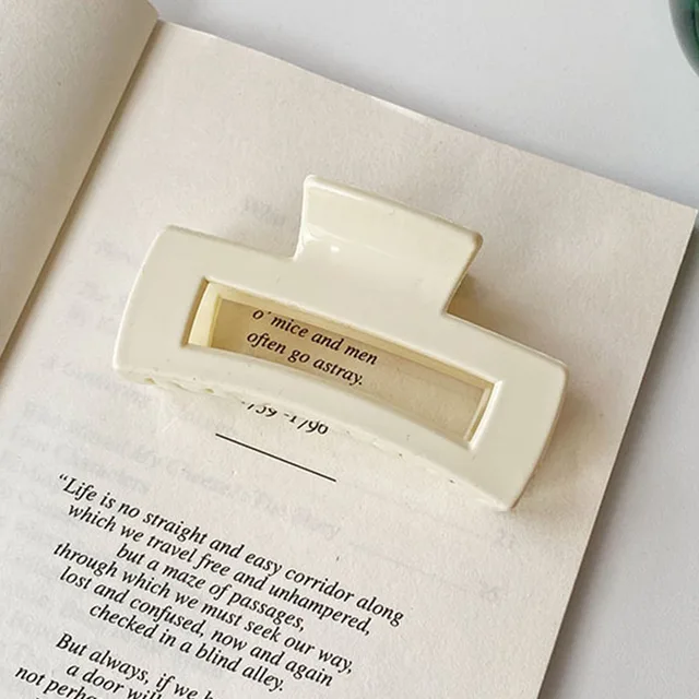 Hot Sale Solid Color Claw Clip Large Barrette Crab Hair Claws Bath Clip Ponytail Clip For Women Girls Hair Accessories Gifts 0018-A3-8cm