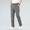 2024 New Ultra-thin Men's Fashion Pants Summer Business Breathable Linen Comfortable Male Casual Straight Trousers 4