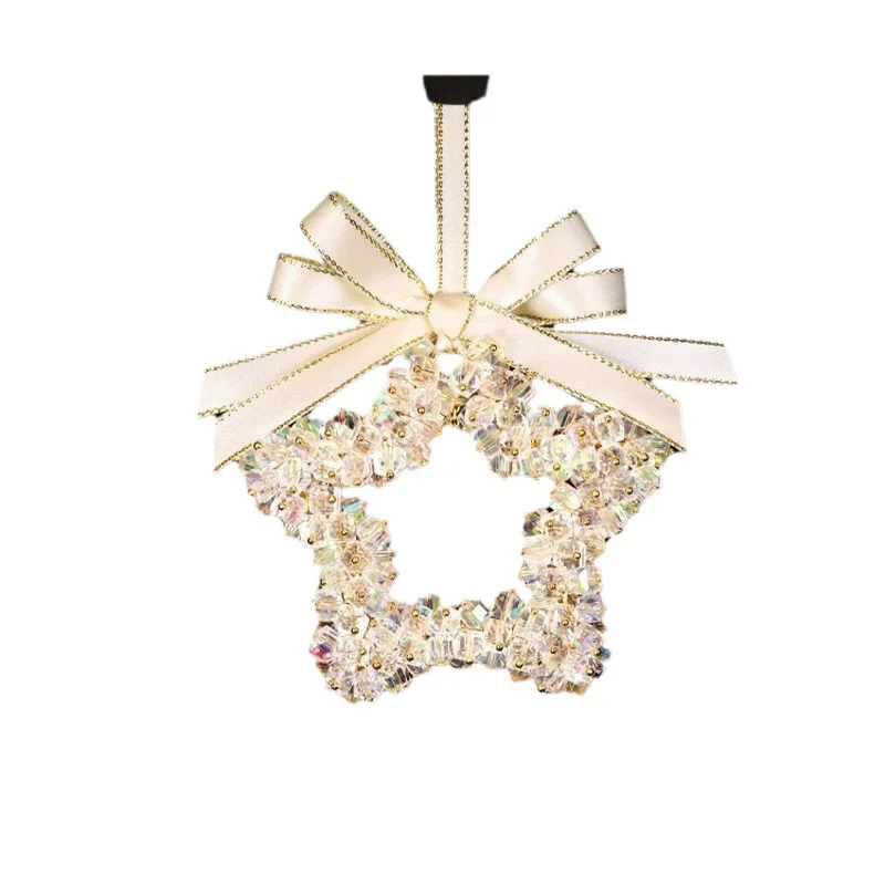 

Car Pendant Decoration Romantic Star Crystal Pendant High-end Girls Car Interior Mirror Charm Net Celebrity Explosive Hanging