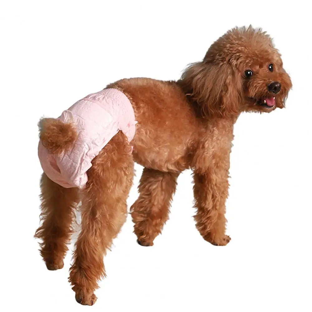 Title 14, 10Pcs Stretchy Dog Diapers With Tail Hole Super...