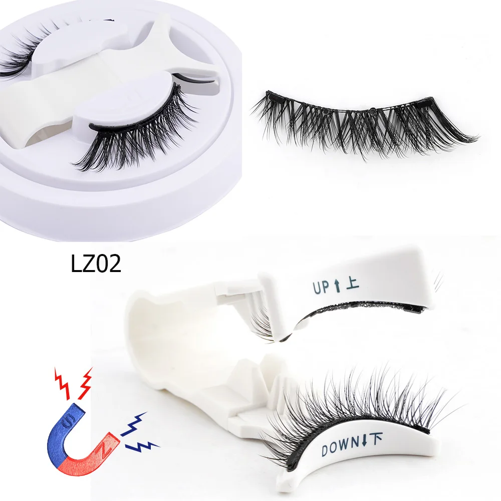 Reusable Magnetic Eyelashes Set Eyelash Curler Fake Eyelashes extensions Makeup Tool 1 Pair