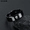 ICAM Stainless Steel Men Rings Skull Devil Punk Rock Hip Hop Jewelry Creativity Gift For Biker Male Boyfriend 6