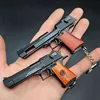 1/3 Mini Pistol Shape Keychain Alloy Gun Model Key Chain Bag Fidget Gadgets Pendant Ornament for Gift for Men Boys 6