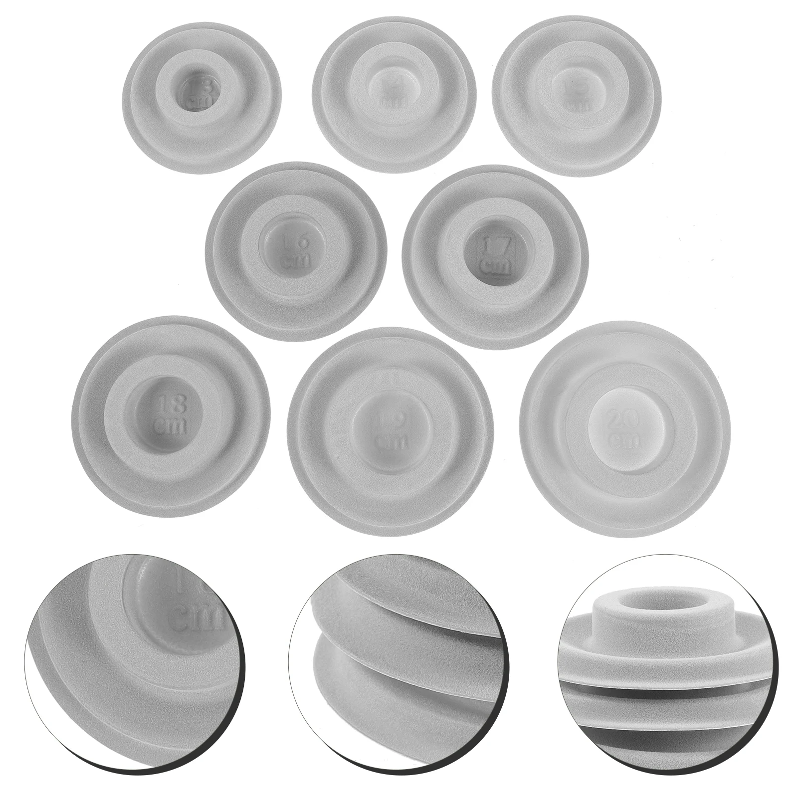 8 Pcs Beads Jewelry Tray PE Flocked Beaded Design Plate Board Bracelet Measurement or Making Beading Supplies