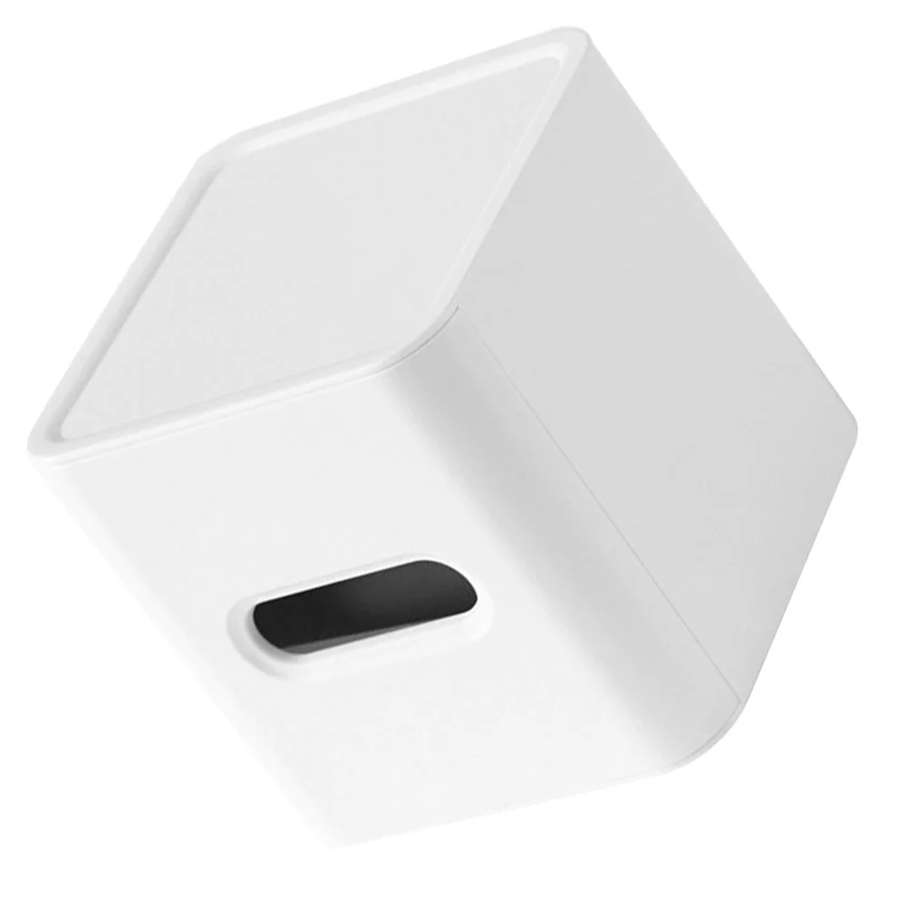 

Multifunction Tissue Box Cover Square Plastic Tissue Cube Holder Storage Cese