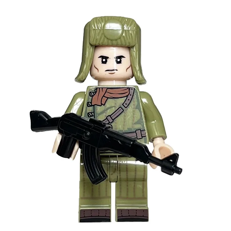 국경을 넘는 조립식 블록 인형 군대 자원군 블록 인형 퍼즐 조립 모델 (해외 무역용)
