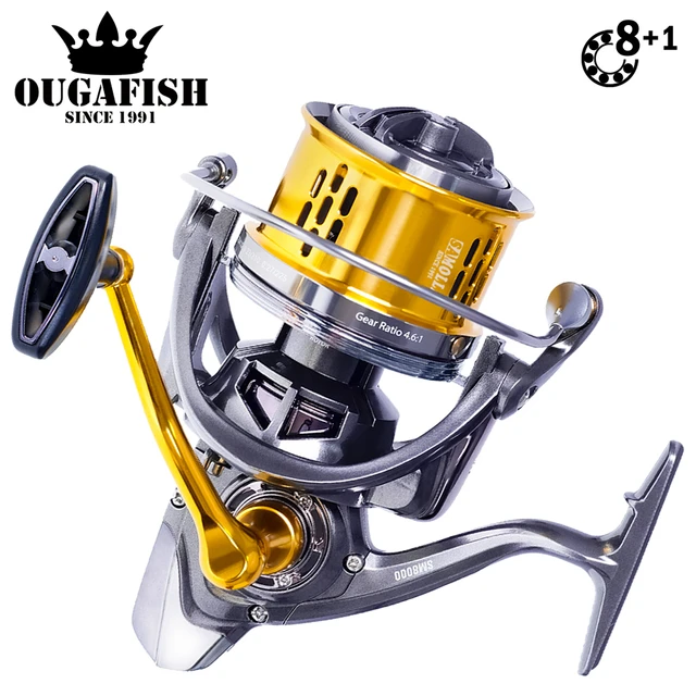 Saltwater Fishing Spinning Reel Coil 18KG Drag High Speed 4.6:1 Open Face  Carretilha Freshwater Moulinet Wheel Surf Distant Tool - AliExpress