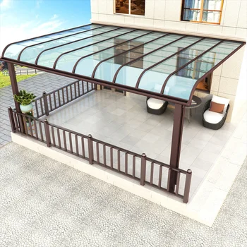 Pergola Gazebo Carport Baldacchino Edifici da giardino Tenda Prendisole Padiglione Case Decorazione Ombra impermeabile Patio Cortile e giardino 1