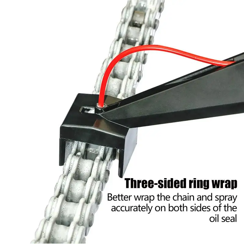 Motorcycle Chain Lube Applicator Chain Wax Chain Cleaner Attachment Motorcycle Chain Oiler Spray Gear