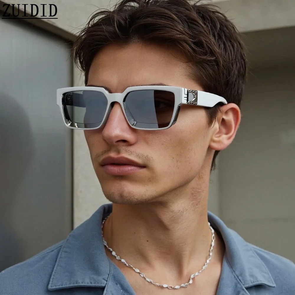 Quadratische Sonnenbrille für Herren, Retro-Millionär-Sonnenbrille für Damen, 2025, trendige Vintage-Urlaubsmode, Brille, Gafas De Sol Hombre Lunette