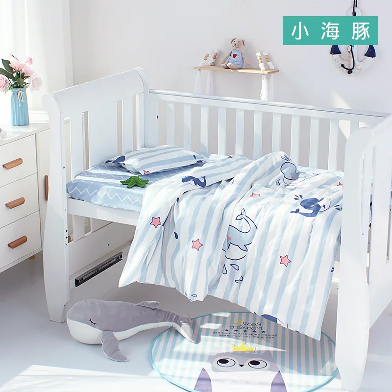 

Baby Bedding Set Kids Quilt Cover Without Filling 1pc Cotton Crib Duvet Cover Cartoon Baby Cot Quilt Cover 150*120cm Breathable