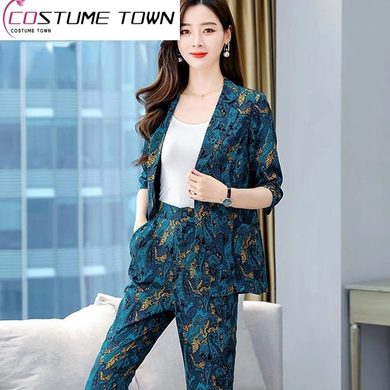 Premium Set Women's 2023 Spring/Summer New Short Suit Two Piece Set Fashion Temperament Korean Version Same Suit