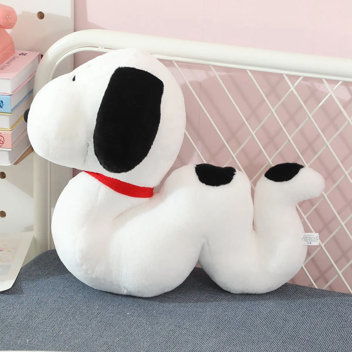 Cute Snoopy Plush Toy The shape of a snake Snoopy Stuffed Cartoon Anime Comfortable Hug Plushies Birthday Gifts For Kid Girl