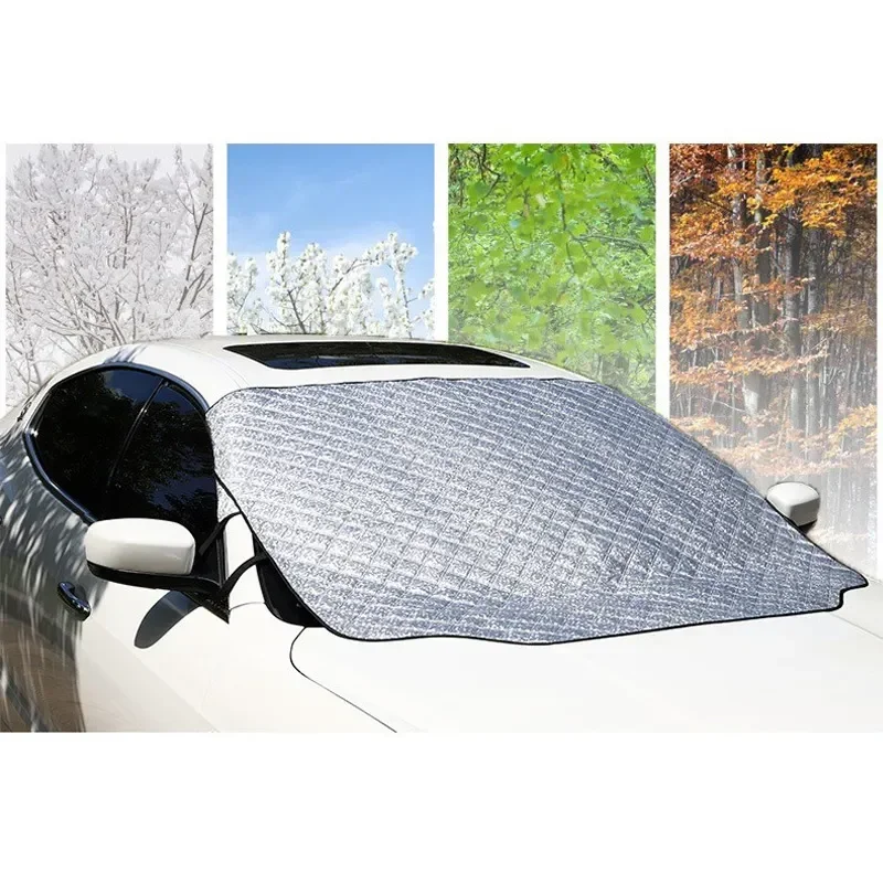 Car Windshield Snow Cover Anti-frost And Anti-snow Lengthen And Thicken  Anti-freeze Winter Car Supplies Cover Protector