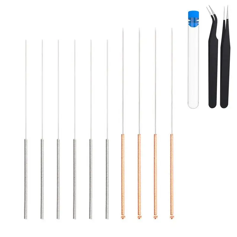 

10 шт., иглы для чистки насадок из нержавеющей стали