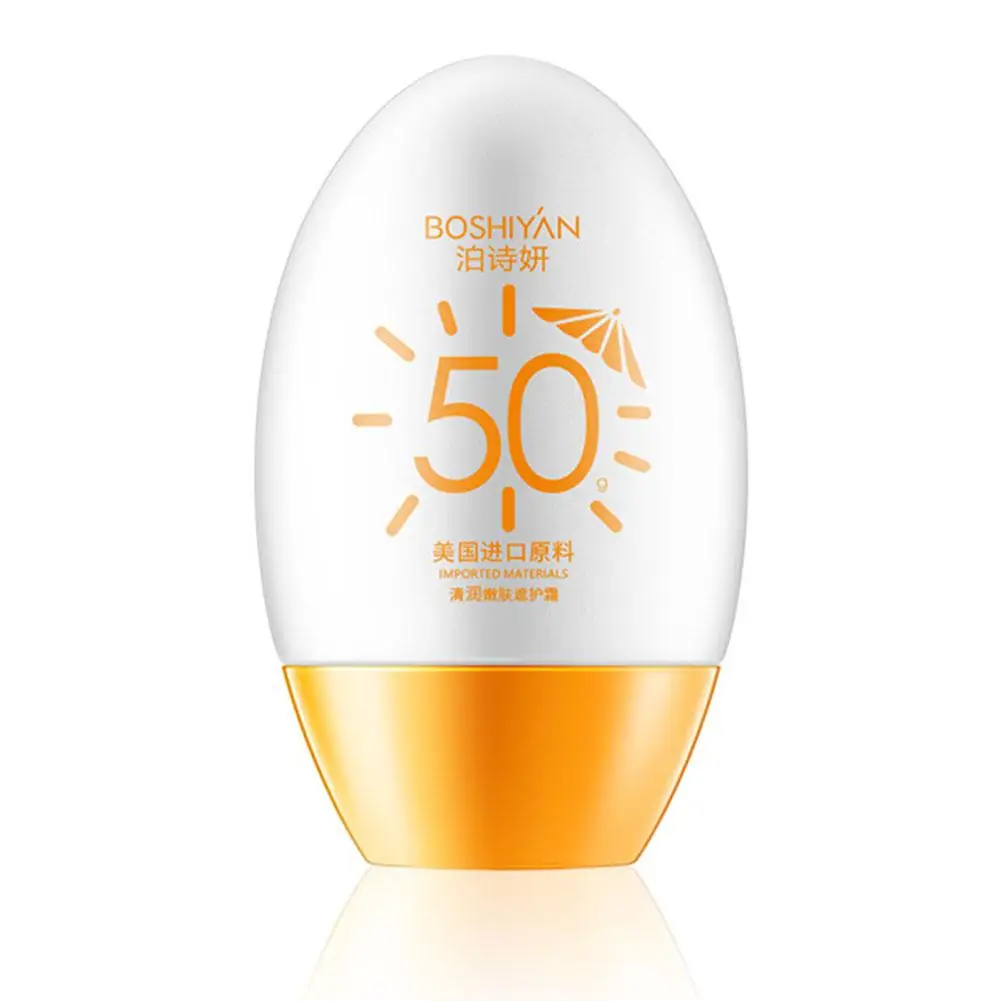 50g Refreshing Sunscreen Cream UV Protection Moisturizing Resistant Sunblock Hydrating Body SPF50 Cream Water W8F5