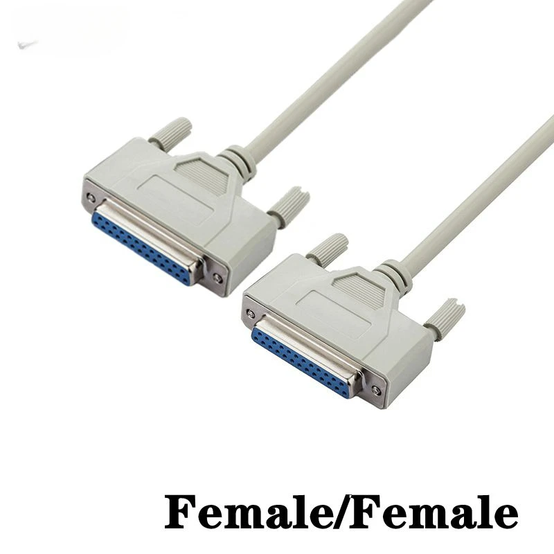 25Pin DB25 병렬 남성-남성 여성 LPT 프린터 DB25 M-M 케이블 1.5M/3M/5M/10M 컴퓨터 케이블 프린터 연장 케이블 25 핀