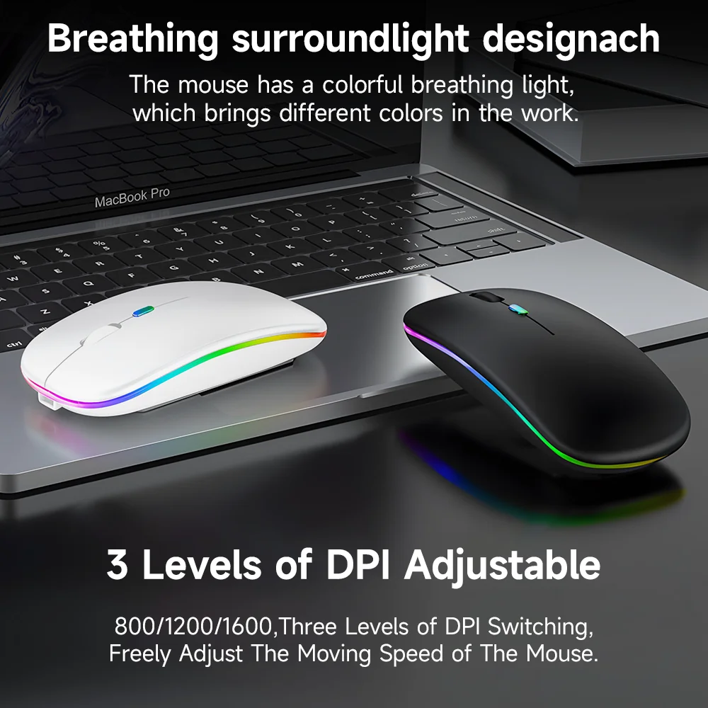 Bluetooth-Tastatur mit Hintergrundbeleuchtung und Maus für iPad, iOS, Android und Windows, wiederaufladbar, für 10-Zoll-Geräte_voghion.com