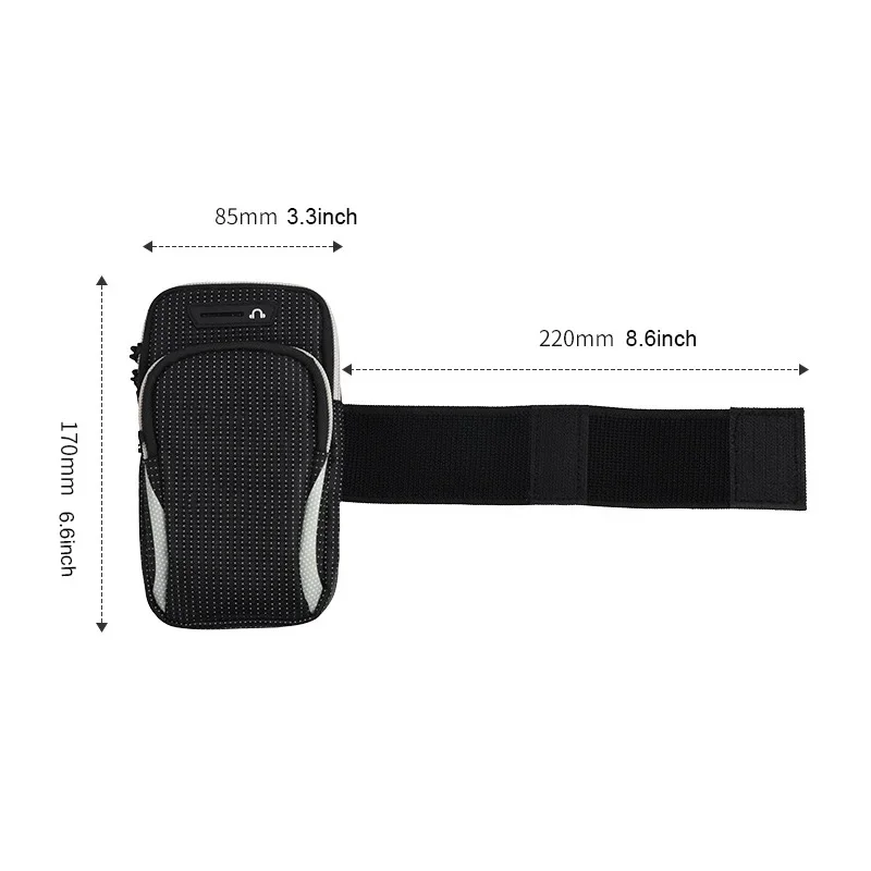 Waterproof Sports Armband Phone Case For IPhone Pro Max Samsung Huawei 6.5" 7.2" Universal